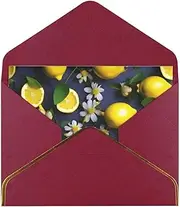 Lemon And Flower Ideal For Weddings, Friendships, And Holidays | Crafted From Premium Pearlescent Paper