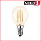 LV LUCE LED Filament G45 Dimmable 4W E14 2700k Warm White Globe Bulb