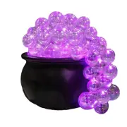Halloween Decorations Outdoor,Halloween DIY Bubbling Cauldron Set, Black Plastic