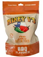 Mikey V's BBQ "Gator Toes", Deep Fried Garlic Snacks, 3.9oz.