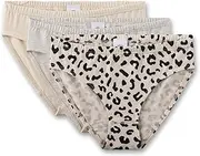 [Sanetta] Girls' Rioslip (3 Pack) Off-White | High-Quality and Sustainable Underwear for Girls Made of Cotton Mix Contents: Set of 3 Underwear for Girls