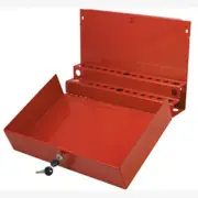 Sunex 8011 Large Locking Screwdriver/Pry Bar Holder for Service Cart-Red