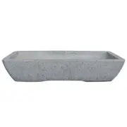 Northcote Pottery 39 x 19 x 8cm Grey Keidai Terrazzo Look Bonsai Pot