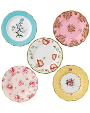 Royal Albert 100 Years of Royal Albert 1950-1990 5pc Plate Set