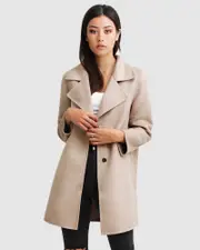 [Belle & Bloom] Ex-Boyfriend Wool Blend Oversized Jacket - Sand