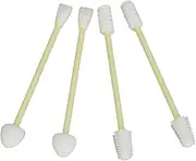Silicone Cotton Swabs, Double Tipped Silicone Cotton Buds 4pcs Silicone Cotton Swabs Reusable Makeup Swabs Double Tipped Cotton Buds for Ears Baby Beauty Cosmetic
