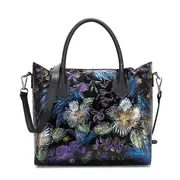 Women PU Leather Butterfly Pattern Handbag Evening Bag Crossbody Bag
