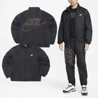 在飛比找蝦皮商城優惠-Nike 外套 Club+ 男款 黑 立領 風衣外套 刺繡 