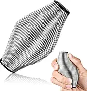 CHESLICR Metal Fidget Spring Toys Adults, 15LB Stainless Steel Stress Ball Figette Toys Cool Gadget Office Desk ADHD Toys Quiet Anxiety Relief Item Christmas Stocking Stuffer Gift for Teen Boy Men