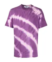 MSGM Logo Printed Tie-Dye T-Shirt Multicolor