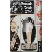 SnazzySwitch Soda Fountain Decorative Light Switch Plate Cover
