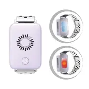 GGP Light Purple Wearable Cooling And Heating Wristband Mini Wearable Air Conditioner For Instant Heat Or Cool Relief With Usb Fast Charging