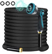 Garden Hose 100FT, Non-Expanding Hose Sturdy & Lightweight Water Hose, No-Kink,