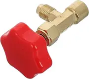 PLAFOPE Safety Adapter Kit for Ac Liquid Flow Control Ball Valve Brass Car Air Conditioning Tool