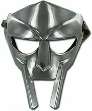 ADVIK ENTERPRISES Medieval Steel Gladiator Face Mask | Hand Forged SCA LARP Helmet Roman Armor Mf Doom Mask Halloween mask | Mad-Villain Mild Steel Face Armour Medieval, Silver