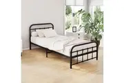 Metal Bed Frame - Leo Collection (White, Black)