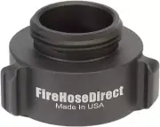 Aluminum 2" Female NPT to 1 1/2" Male NH Fire Hose Adapter