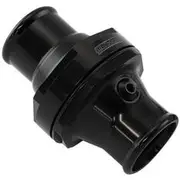 Aeroflow Inline Thermostat Housing 1.50" 38mm Hose Black - AF64-3044BLK