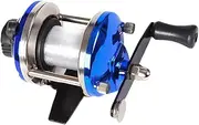 GOOHOCHY Wheel Drum Style Fishing Line Spooler Compact and Lightweight Fishing Wire Winder for Threading Design for Enhanced Control Blue