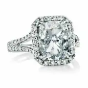 Gorgeous White Emerald Sapphire 5.50ct Anniversary Ring For Women In 935 Silver
