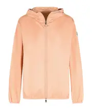 Moncler Fegeo Logo Patch Zip-Up Jacket 0,1,2,3 pink