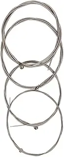 SUPVOX 4 Pack Bass Replacement Strings Bass Guitar Strings Copper Alloy Coating for Versatile Use
