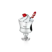 Silver plating Afternoon Tea Series Chocolate Charm for Bracelet Bead for Jewelry
