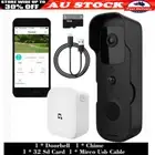Wireless Smart WiFi Video Doorbell Doorbell Ringbell Security Intercom Camera AU