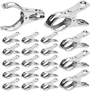 Garden Clip Greenhouse Clamp - Gardening Garden Clip, Stainless Steel Greenhouse Clip | Sturdy Metal Gardening Clip Set, Stainless Steel Plant Net, Multi-Purpose Plant Clamp for Greenhouse, Adjustable