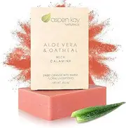 Calamine Soap Bar. With Organic Aloe Vera & Colloidal Oats. Natural Soap With Organic Skin Loving Oil. This Soap Makes a Wonderful and Gentle Face Soap or All Over Body Soap. 130ml Bar.