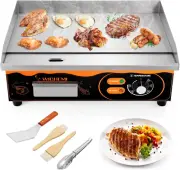 22" Electric Grill Commercial Countertop Griddle Flat Top Grill Hot Plate Non-St