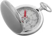 [BESPORTBLE] Retro Pocket Watch Compass Zinc Alloy Navigation Tool Feature for Camping Hiking and Outdoor Adventures Clamshell Design