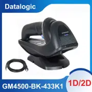 Datalogic GM4500-BK-433K1 Wireless 2D Barcode Scanner with USB Cable & Cradle