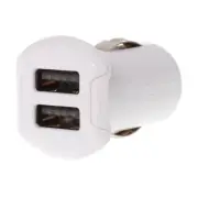Scosche Revolt 2-Port USB Charger Dual 12W Watt 5V Volt Ports White (Pack of 1)