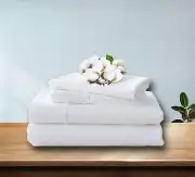 King Size 4 Piece Sheet Set - Comfy Breathable & Cooling Sheets - 100% Egypti...