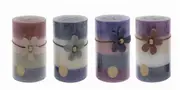 bulk 36 4 Tone Scented Pillar Candle 4 Assort Wedding Party Tapered Fragrance 7x10cm