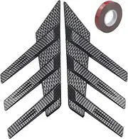 Rear Side Window Louvers Air Vent Scoop - Car Wind Noise Reduction Deflectors,Automotive Air Dams, Left Right Side Beveled Window Spoiler Cover Trim Adjustable Fits for Most Car