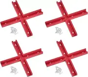 T Track 3" Intersection Kit Double Cut Profile Universal T-Track Predrilled