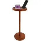 Pedestal Side Table Enduring Pedestal Table Weighted Base Drink Table liafU⇕
