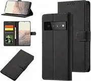 [YocoverTech] for Google Pixel 7 5G Wallet Case,for Google Pixel 7 5G Case[6.3"] Retro Matte PU Leather Wallet Flip Cover with RFID Blocking Card Slots Magnetic Closure Kickstand Cover-Black