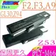 ASUS 電池-華碩 GL30，GL31，EL80，EL81，HEL80，HEL81，HEL30，HGL31，A32-Z94，SQU-528，F3JC，F3JA，M51，BENQ Joybook R55，Clevo M660，M661，M665，Gigabyte 551a，551u，451U，MSI M660，M662，M655，MSI M670，M675，M677，A33-F3