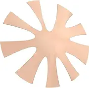 ELAYARD Nail Plate Nail Tools for Nail Art Nail Shape Tip Guide French Nail Edges Trimmers Manicure Accessories Nail Trimmer Accessories Metal French Tip Tools Nail Template Iron Rose Gold