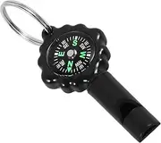 YARNOW Compass Whistle Keychain Portable Two-one Whistle and Compass Pendant for Hiking and Camping Compact Outdoor Accessory for Adventurers