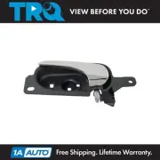 TRQ Front Left Interior Door Handle Chrome & Black For 2006-2011 Buick Lucerne