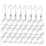 Upgraded Bird Scare Discs Set - Large 24 Discs - Highly Reflective Double