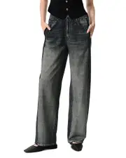 rag & bone Miramar Wide Leg Cotton Terry Track Pants