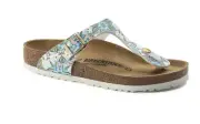 Birkenstock GIZEH Boho Flowers White 1015281 Sandal Regular US 5 6 EU 36 37