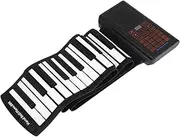 VICASKY Beginner's Keyboard Piano 88 Keys Foldable Roll up Piano Portable 128 Tones Rhythms