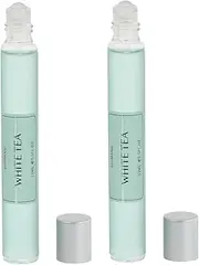 ASAKKURA Roll-on Perfume for Women Men White Tea Fragrance Long Lasting Non-slip Design for Body Ears Wrists and Ankles