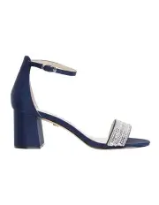 [NINA] Elenora New Navy Luster Satin Sandal